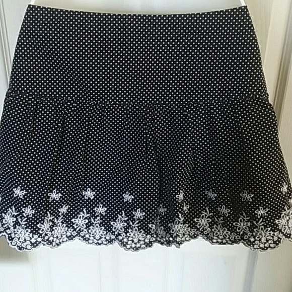 No Boundaries Mini Skirt Size 11 (Juniors) Black Polkadot - Picture 2 of 5